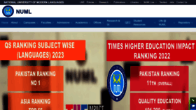 What Numl.edu.pk website looks like in 2024 