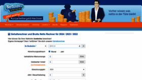 What Nettolohn.de website looks like in 2024 