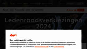 What Nevi.nl website looks like in 2024 