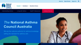What Nationalasthma.org.au website looks like in 2024 