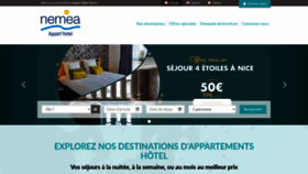 What Nemea-appart-hotel.com website looks like in 2024 