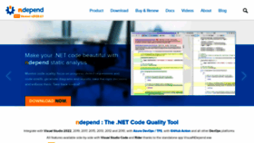 What Ndepend.com website looks like in 2024 