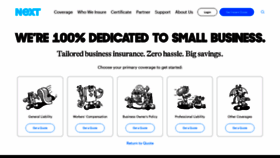 What Nextinsurance.com website looks like in 2024 