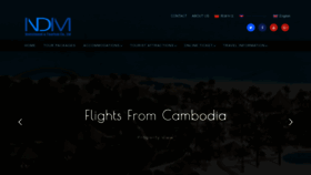 What Ndm-travel.com website looks like in 2024 