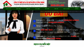 What Nhathaulongkhanh.com website looks like in 2024 