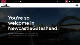 What Newcastlegateshead.com website looks like in 2024 