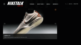 What Niketalk.com website looks like in 2024 