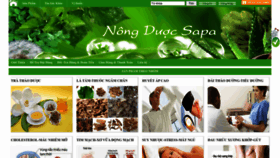 What Nongduocsapa.com website looks like in 2024 