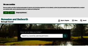 What Nuneatonandbedworth.gov.uk website looks like in 2024 