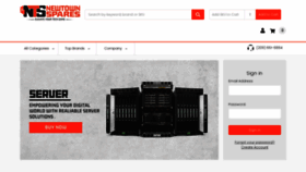 What Newtownspares.com website looks like in 2024 