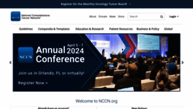 What Nccn.org website looks like in 2024 