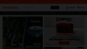 What Narzedzia.pl website looks like in 2024 