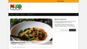 What Noobcook.com website looks like in 2024 