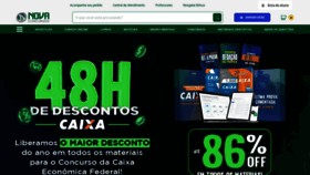 What Novaconcursos.com.br website looks like in 2024 