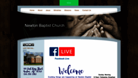 What Newtonbaptist.net website looks like in 2024 