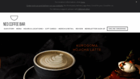 What Neocoffeebar.com website looks like in 2024 