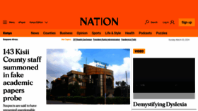 What Nation.africa website looks like in 2024 