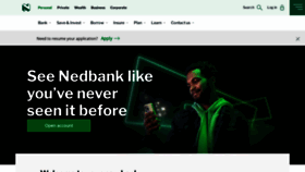 What Nedbank.co.za website looks like in 2024 