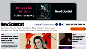 What Newscientist.com website looks like in 2024 