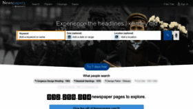What Newspapers.com website looks like in 2024 