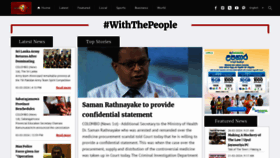 What Newsfirst.lk website looks like in 2024 