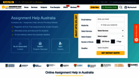 What Newassignmenthelpaus.com website looks like in 2024 