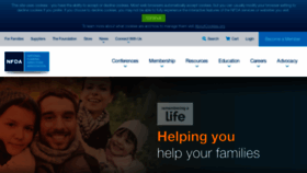 What Nfda.org website looks like in 2024 