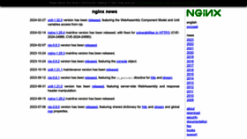 What Nginx.org website looks like in 2024 