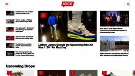 What Nicekicks.com website looks like in 2024 