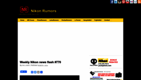 What Nikonrumors.com website looks like in 2024 