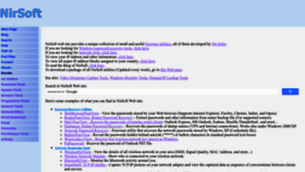 What Nirsoft.net website looked like in 2024 (2 years ago)