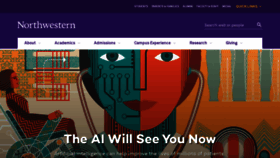 What Northwestern.edu website looks like in 2024 