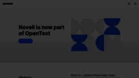 What Novell.com website looks like in 2024 