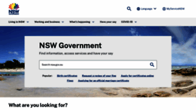 What Nsw.gov.au website looks like in 2024 
