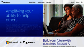 What Nuance.com website looks like in 2024 