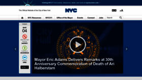 What Nyc.gov website looks like in 2024 