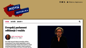 What Novarepublika.cz website looks like in 2024 