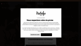What Natalys.com website looks like in 2024 