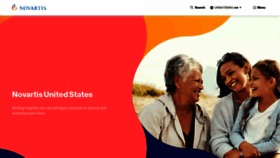 What Novartis.us website looks like in 2024 