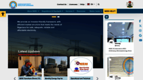 What Nerc.gov.ng website looks like in 2024 
