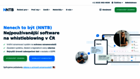 What Nntb.cz website looks like in 2024 