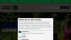What Naturparke.de website looks like in 2024 