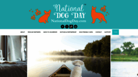 What Nationaldogday.com website looks like in 2024 
