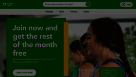 What Nuffieldhealth.com website looks like in 2024 