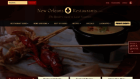 What Neworleansrestaurants.com website looks like in 2024 