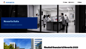 What Novartis.it website looks like in 2024 