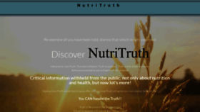 What Nutritruth.org website looks like in 2024 
