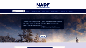 What Nadf.us website looks like in 2024 