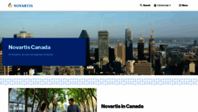 What Novartis.ca website looked like in 2024 (2 years ago)
