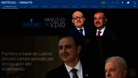 What Noticiasaominuto.com.br website looks like in 2024 